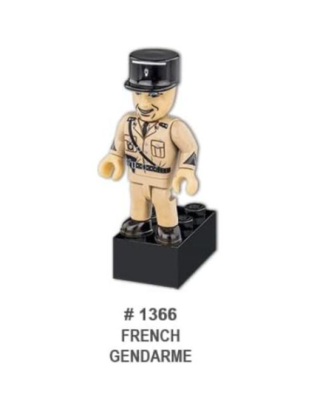 Llavero Militar Cobi Gendarme Francés WWII 5.1 cm Llavero Militar Cobi Gendarme Francés WWII 5.1 cm