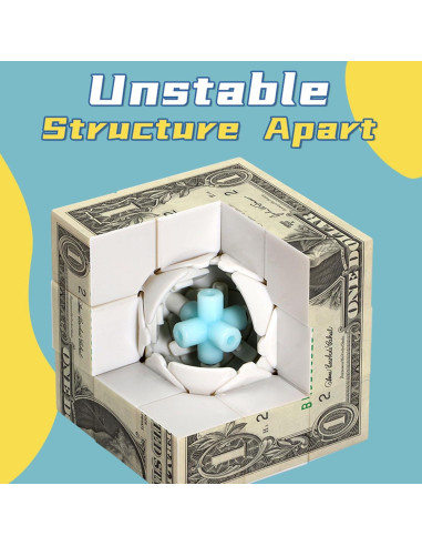Cubo Mágico 3x3 XINGLETOYS Billete de Dólar Educativo