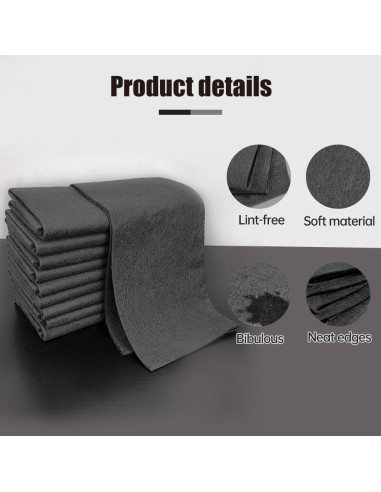Juego de Paños de Limpieza de Microfibra Genérico 10PC 30x30 cm