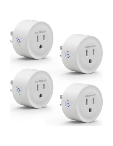 Enchufe Inteligente WiFi wooaismart 16A Control por Voz 4 Unidades