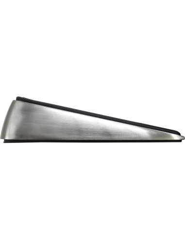 Cuña de puerta metálica Shepherd Hardware 3314 níquel satinado