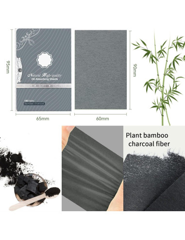 Hojas Absorbentes de Aceite 600 Unidades Huizhou - Carbón de Bambú