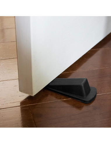 Tope de puerta de goma S&T INC. 4 unidades 12.2x5.6x3.3cm