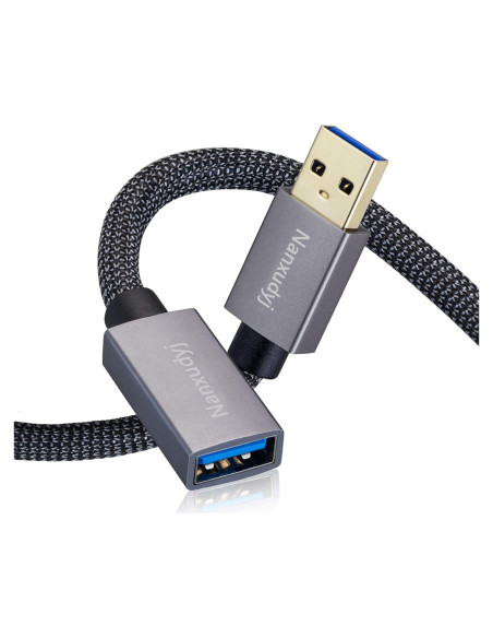 Cable Extensión USB 3.0 Nanxudyj 0.6m Macho a Hembra 5Gbps Cable Extensión USB 3.0 Nanxudyj 0.6m Macho a Hembra 5Gbps