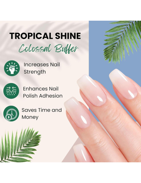 Lima y Pulidor Profesional Tropical Shine 4 Vías Azul-Rosa Lima y Pulidor Profesional Tropical Shine 4 Vías Azul-Rosa