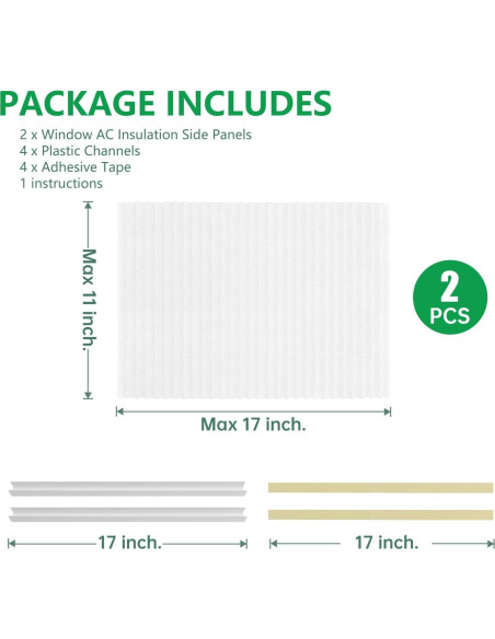 Panel Aislante para Aire Acondicionado SZZSAF 2 Paneles 42 cm Blanco Panel Aislante para Aire Acondicionado SZZSAF 2 Paneles 42 cm Blanco