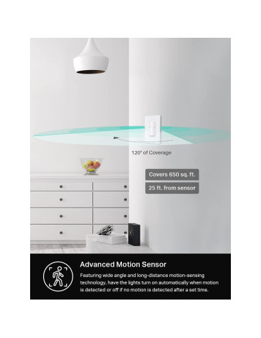 Interruptor Inteligente Kasa Smart KS200M con Sensor de Movimiento - Paquete de 2