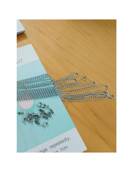 Cadena de Tirar para Ventilador de Techo Aiyonoyia 4m 3mm Cadena de Tirar para Ventilador de Techo Aiyonoyia 4m 3mm