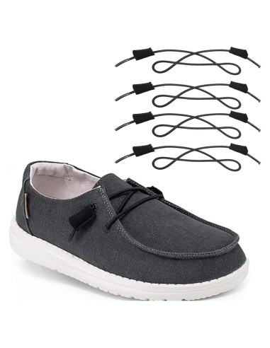 Cuerdas de Zapatos Reemplazo Hey Dude 2 Pares Negro