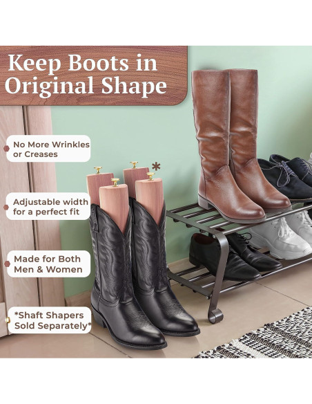 HOUNDSBAY Árboles para Botas Cowboy de Cedro - Mediano 7-9.5 US HOUNDSBAY Árboles para Botas Cowboy de Cedro - Mediano 7-9.5 US