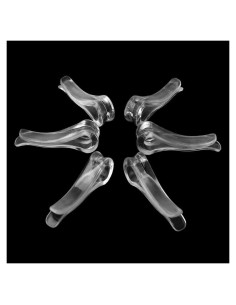 100 Clips de Plástico Transparente en Forma de U Xinjincang