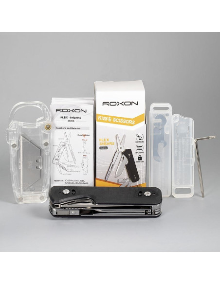Tijeras Flex Roxon S505G Multiherramienta Modular 178g Tijeras Flex Roxon S505G Multiherramienta Modular 178g