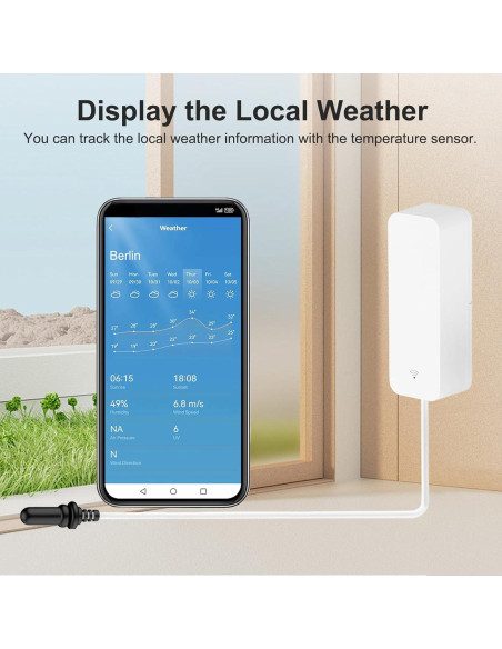 Termómetro Higrómetro Inteligente Zecamin T01 WiFi con Sonda Termómetro Higrómetro Inteligente Zecamin T01 WiFi con Sonda