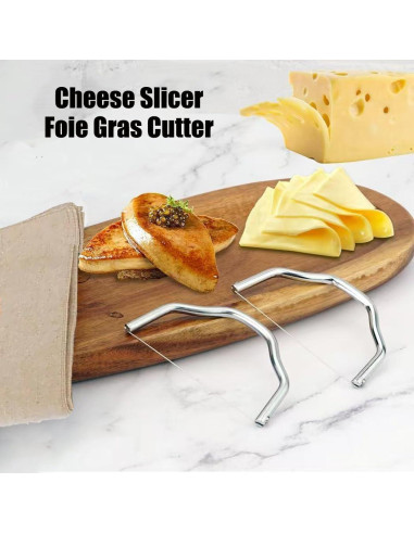 Cortador de Queso Yindeful Acero Inoxidable Multiuso 13cm