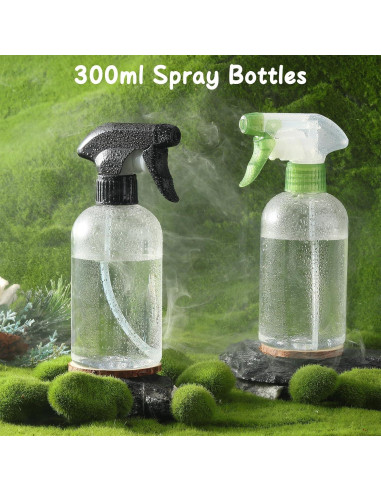 Botellas de Spray Bynccea 300ml Recargables Ajustables - 2 Piezas