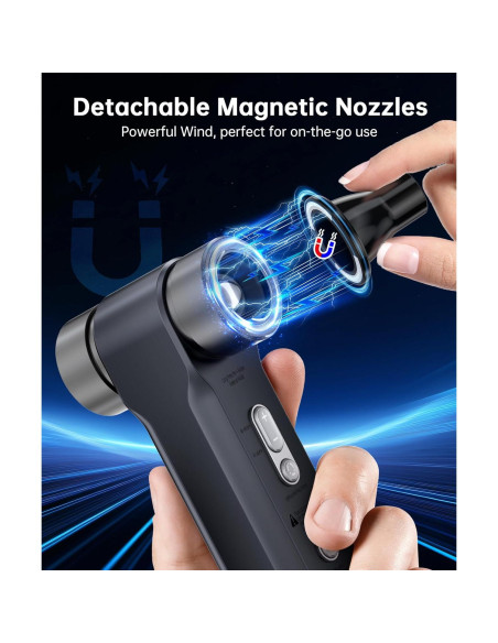 Soplador de Aire Comprimido ZAPOGO 150000RPM Inalámbrico USB Soplador de Aire Comprimido ZAPOGO 150000RPM Inalámbrico USB