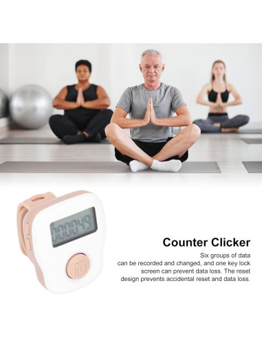 Contador Clicker USB Recargable Tally 6 Canales Blanco