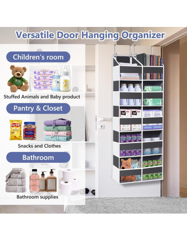Organizador Colgante Sobre la Puerta UVIAHOMI Extra Grande 36kg