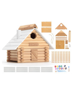 Kit Casa para Aves de Madera CEDAR ALPHA CA1101N - DIY 50 Piezas