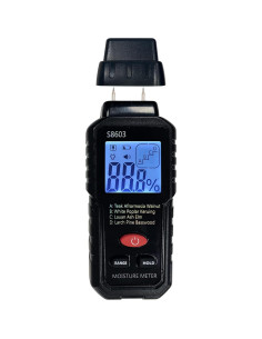 Medidor de Humedad Digital para Madera S8603 - Precisión +/-0.5% 2