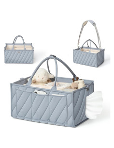 Cesta de Pañales VKSAO Azul con Correa Ajustable 15L