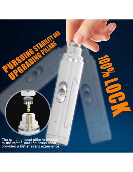 Cortador de Uñas Eléctrico Profesional Chwwen - Silencioso, Recargable, 2 Velocidades, Para Perros y Gatos Cortador de Uñas Eléctrico Profesional Chwwen - Silencioso, Recargable, 2 Velocidades, Para Perros y Gatos