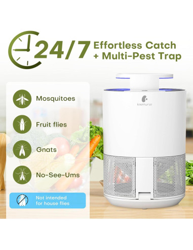 Trampa de Insectos Interior SAHETO FTS-44WO-TR con Cebo y 5 Recargas