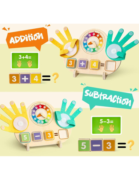 Juguete de Aprendizaje Montessori Toyssa - Matemáticas y Reloj Juguete de Aprendizaje Montessori Toyssa - Matemáticas y Reloj
