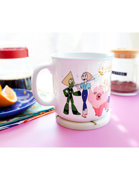Taza Camper Cerámica Silver Buffalo Steven Universe 590 ml Taza Camper Cerámica Silver Buffalo Steven Universe 590 ml