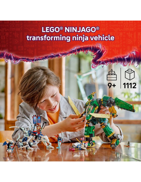 LEGO NINJAGO Jet Mech de Lloyd 71845 - Set de Construcción 1112 Piezas LEGO NINJAGO Jet Mech de Lloyd 71845 - Set de Construcción 1112 Piezas