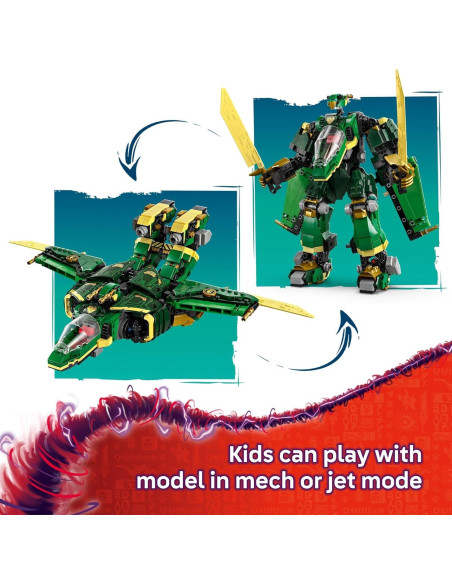 LEGO NINJAGO Jet Mech de Lloyd 71845 - Set de Construcción 1112 Piezas LEGO NINJAGO Jet Mech de Lloyd 71845 - Set de Construcción 1112 Piezas