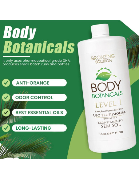 Bronceado sin sol Body Botanicals 1L - 7% DHA Orgánico Bronceado sin sol Body Botanicals 1L - 7% DHA Orgánico