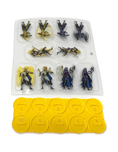 Miniaturas Planas de Plástico Arcknight Aasimar 10p para D&D