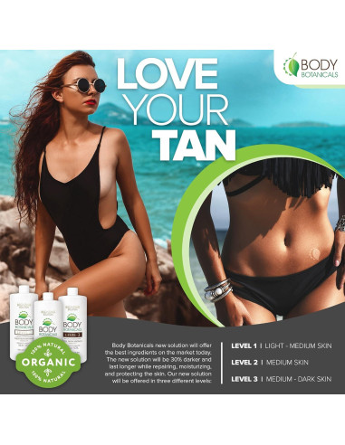 Bronceado sin sol Body Botanicals 1L - 7% DHA Orgánico