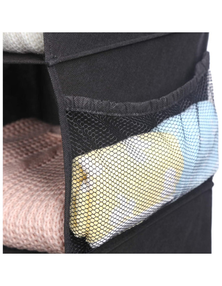 Organizador de Closet Colgante MAX Houser 4 Estantes Negro Organizador de Closet Colgante MAX Houser 4 Estantes Negro