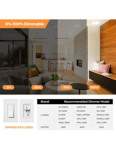 Luz de Techo LED Empotrada 15W 4000K Blanco Neutro - 4 Paquetes 2