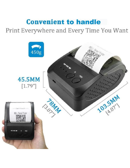 Impresora Térmica Bluetooth NETUM 58mm Mini POS Recibos Impresora Térmica Bluetooth NETUM 58mm Mini POS Recibos
