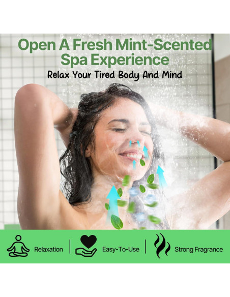 Bombas de Ducha Aromaterapia BLRIET 8 Piezas Menta Natural Bombas de Ducha Aromaterapia BLRIET 8 Piezas Menta Natural