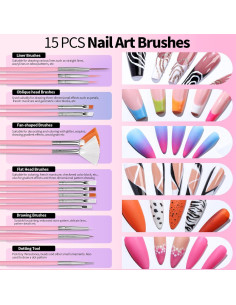 Kit de Herramientas de Arte de Uñas FANDAMEI - 38 Piezas 2
