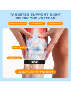 Correa de Rodilla de Silicona EKZ - Soporte Ergonómico Mediano 2