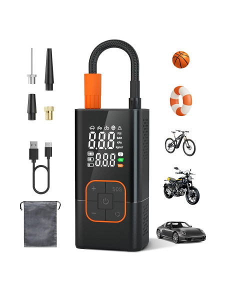 Compresor de Aire Portátil Lamfurart 150 PSI con Medidor Digital Compresor de Aire Portátil Lamfurart 150 PSI con Medidor Digital