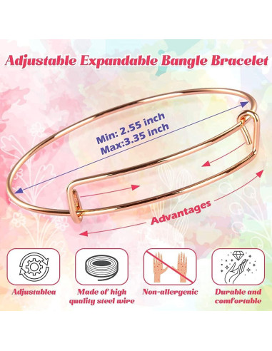 Kit de Fabricación de Pulseras Sofier 542 Piezas DIY Joyería