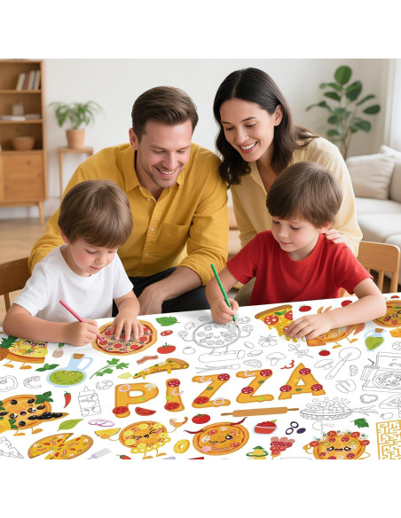 Póster para Colorear Gigante Pizza TagreSpike 110x75 cm Póster para Colorear Gigante Pizza TagreSpike 110x75 cm