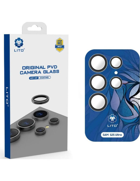 Protector de Lente de Cámara LITO para Galaxy S25 Ultra - Titanio y Vidrio Corning 9H Protector de Lente de Cámara LITO para Galaxy S25 Ultra - Titanio y Vidrio Corning 9H