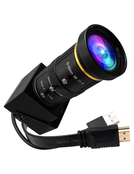 Cámara USB HDMI 4K IEights 10X Zoom Manual 5-50mm Cámara USB HDMI 4K IEights 10X Zoom Manual 5-50mm