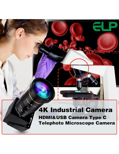 Cámara USB HDMI 4K IEights 10X Zoom Manual 5-50mm