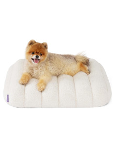 Cama Ortopédica para Perros Pequeños Bedsure 61x46 cm Crema