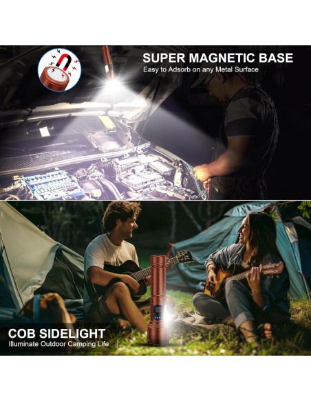 Linterna LED Recargable Banral K-2303-B 8 Modos 5000mAh Linterna LED Recargable Banral K-2303-B 8 Modos 5000mAh