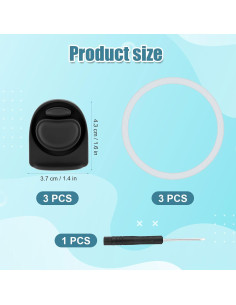 3 Tapones de Silicona y Anillos de Sello BOXOB para Owala FreeSip 2