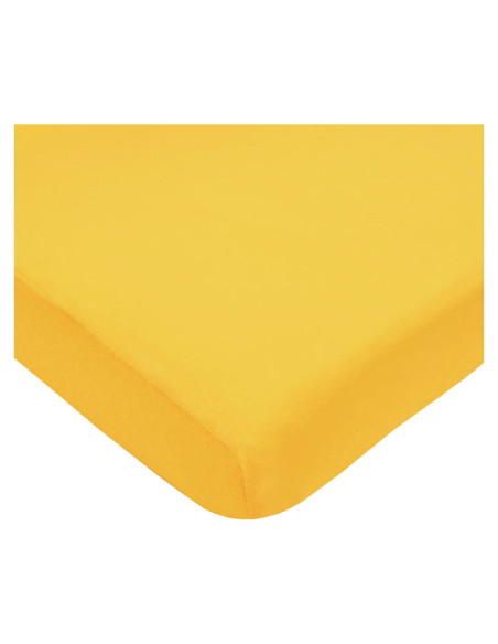 Sábana Ajustable de Cuna 100% Algodón Compañía Americana 71x132cm Amarillo Sábana Ajustable de Cuna 100% Algodón Compañía Americana 71x132cm Amarillo